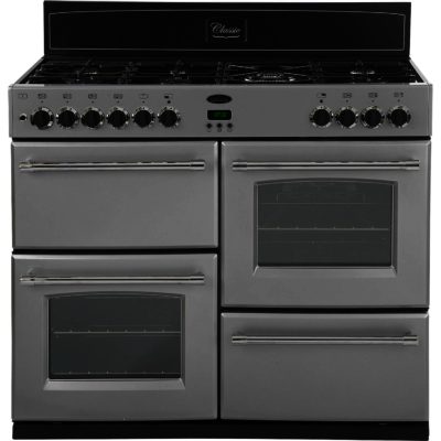 Belling Classic 100DFT 100cm Duel Fuel Range Cooker with FSD in Silver Belling Classic 100DFT 100cm Duel Fuel Range Cooker with FSD in Silver